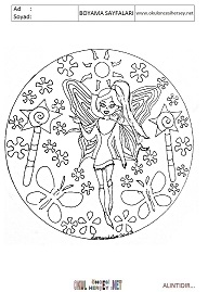 Mandala boyama sayfaları